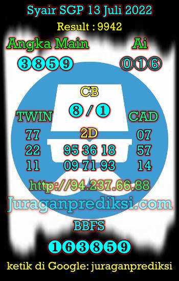 Prediksi SGP 13 Juli 2022, Forum Syair Sgp, Kode Syair Sgp hari ini, Forum Syair Singapore, Prediksi Singapore Rabu 13 7 2022, Syair Singapore Rabu 13 juli 2022.