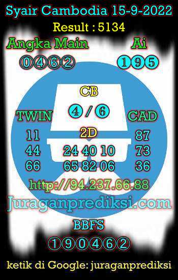 Prediksi Syair Cambodia 15 September 2022 - Prediksi Cambodia 15 September 2022 hari ini kami ambil dari Syair cambodia 15-9-2022