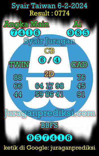 prediksi taiwan 6 februari 2024, syair taiwan hari ini selasa 6-2-2024, angka keluar togel taiwan, toto jitu taiwan 6 februari 2024 akurat